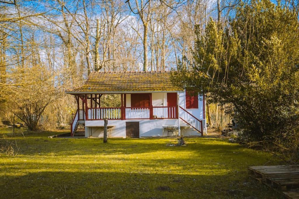 Le Chalet Du Bout Du Monde, En Bord De Riviere ! Grez-sur-Loing Luaran gambar